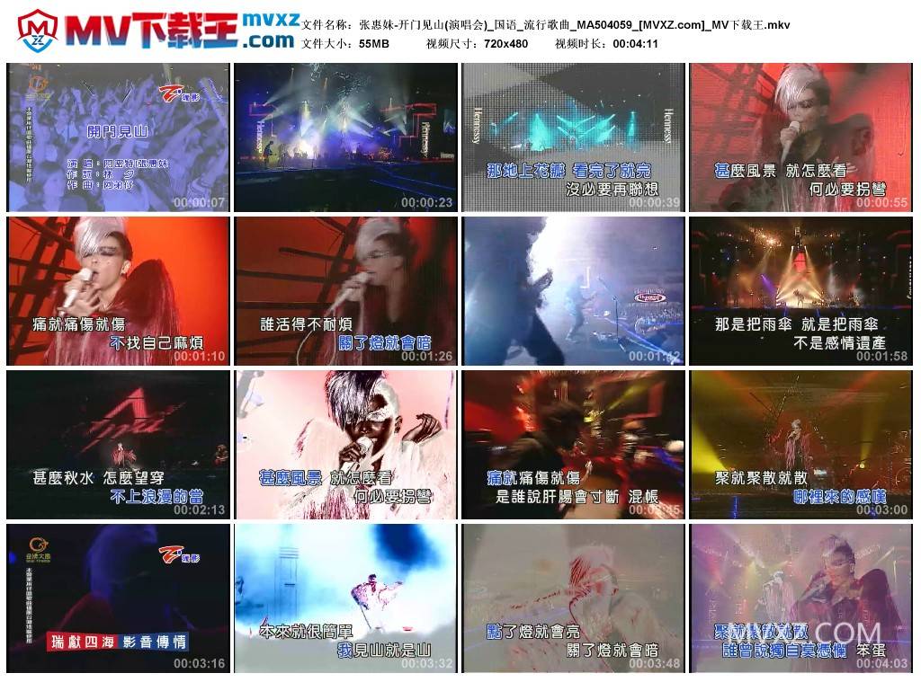 张惠妹-开门见山(演唱会)_国语_流行歌曲_MA504059